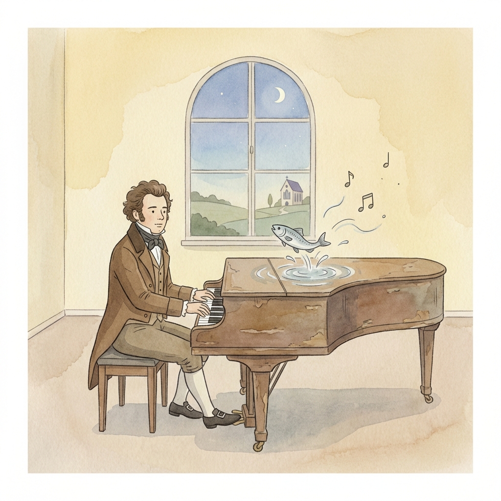 Franz Schubert and the Fish in the Piano